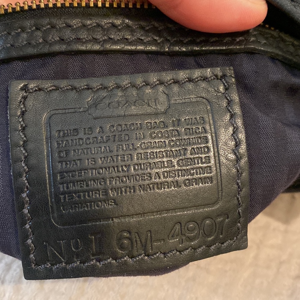 Coach Vintyge Sonama No 4907 Black Leather Crossbody Shoulder Bag - Picture 8 of 10